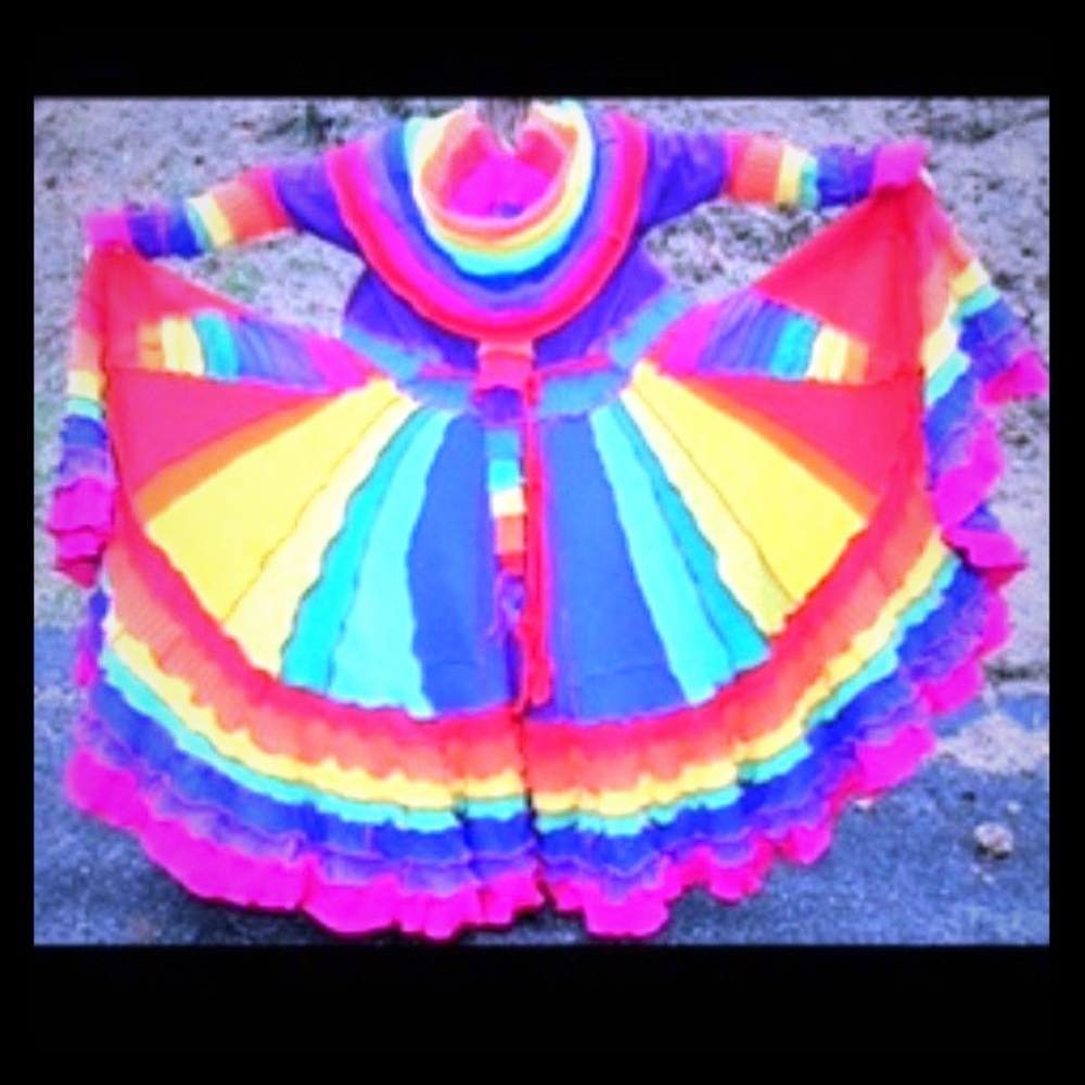 Katwise inspired rainbow coat
